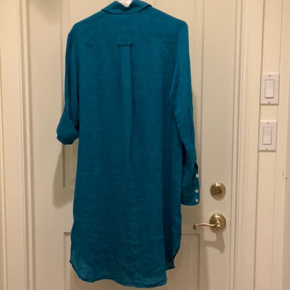 FINLEY 100% linen shirt dress. NWT - Picture 9 of 16